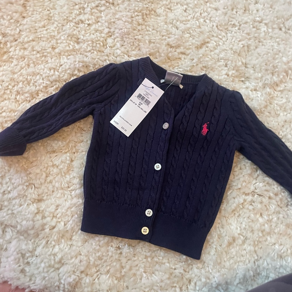 Ralph Lauren Infant Cardigan NWT